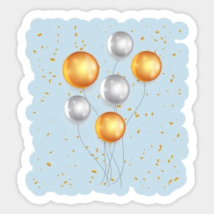 Celebration Balloons Sticker